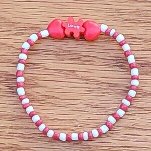 SOLD! - "LOVE" Seed Bead Wristband